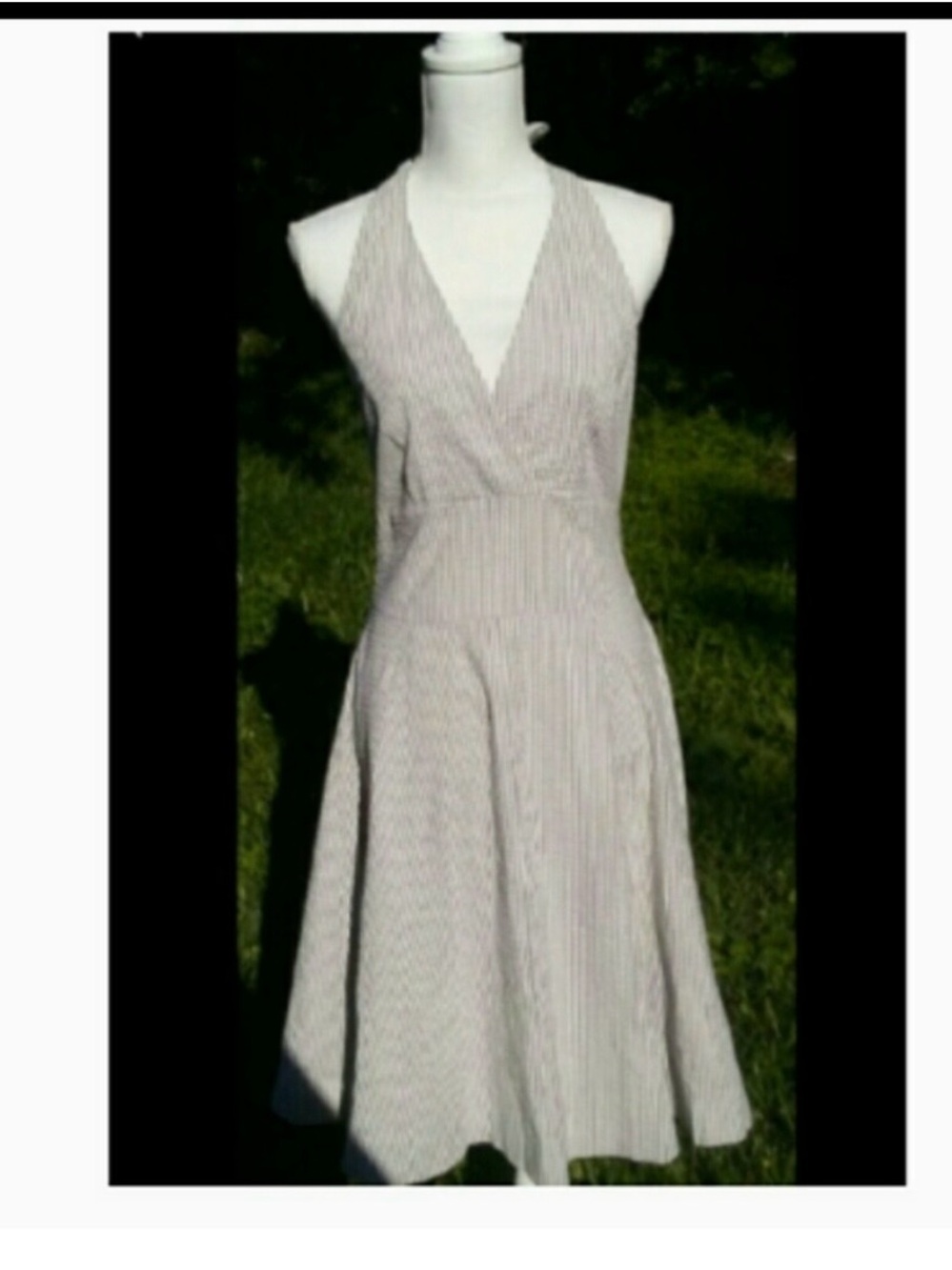 Isaac Mizrahi for Target Seersucker Halter Dress PTP 18”